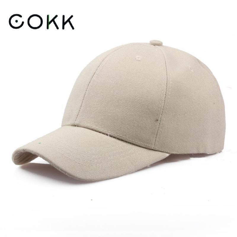 COKK Einfarbig Baseball Kappe Frauen männer Kappe Snapback Hüte Für Frauen Dad Hut Weibliche Schwarz Knochen Männlich günstige Gorras Lässige