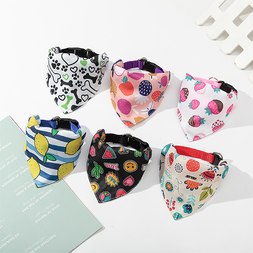 Écharpe de cou réglable en cuir pour animal de compagnie, collier bandana, accessoires pour chiot et chat