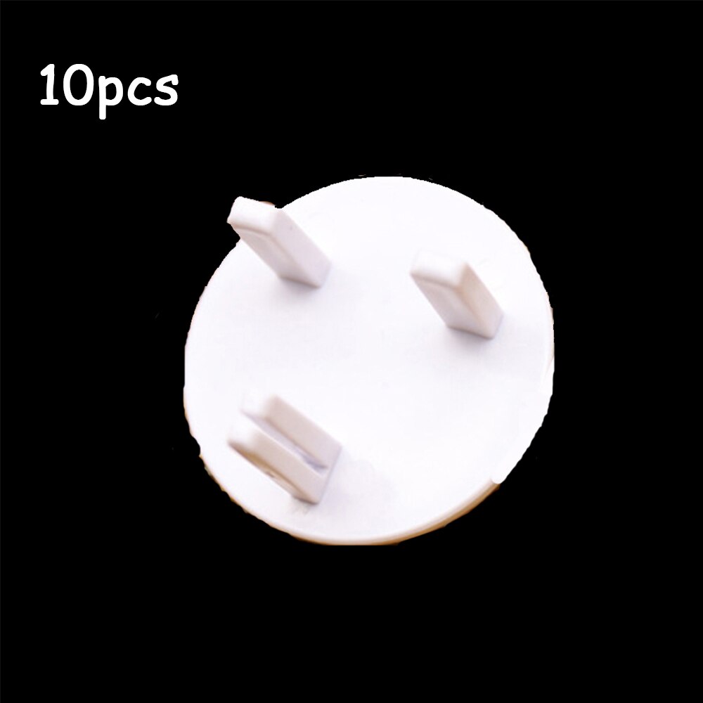 Uk Standaard Plug 3 Gat Stopcontact Outlet Cover Voor Baby Kind Elektrische Veiligheid Protector Guard Bescherming Caps: White round