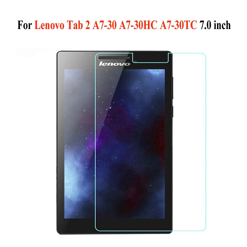 Film En Verre trempé pour Lenovo Tab 2 A8-50F A7-10 A7-20F A7-30HC A10-30F A10-70F 7.0 8.0 10.1 pouces Protecteur D'écran Film de Verre: Lenovo A7-30