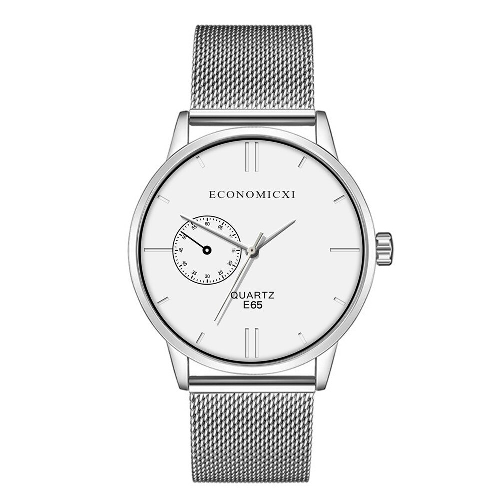 Mannen Mode Ultra Dunne Horloges Eenvoudige Mannen Business Roestvrij Staal Mesh Strap Minimalistische Quartz Horloge Relogio Masculino & 5: A