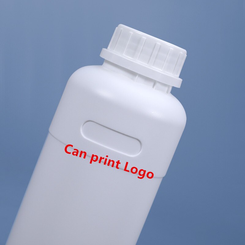 500Ml Lege Ronde Fles Met Deksel Food Grade Hdpe Fles Voor Chemische Vloeistof Lekvrij Opslag Container 1Pcs