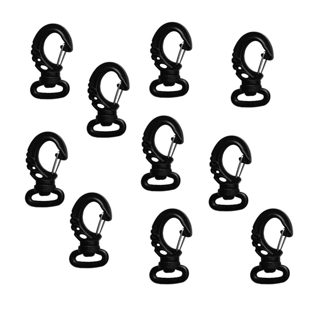10 Pcs Scuba Diving Swivel Snap Hook Spring Clips Fits 20mm Webbing Strap Accessories