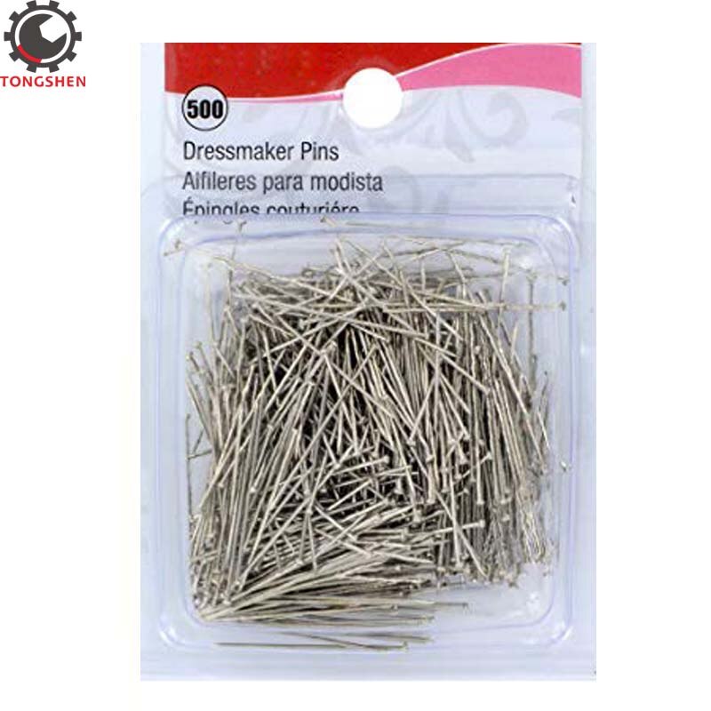 500pcs Dressmaker Pins Head Pins Fine Satin Pin Straight Sewing Needle Pins for Jewelry Making Sewing and Craft Stainless Steel