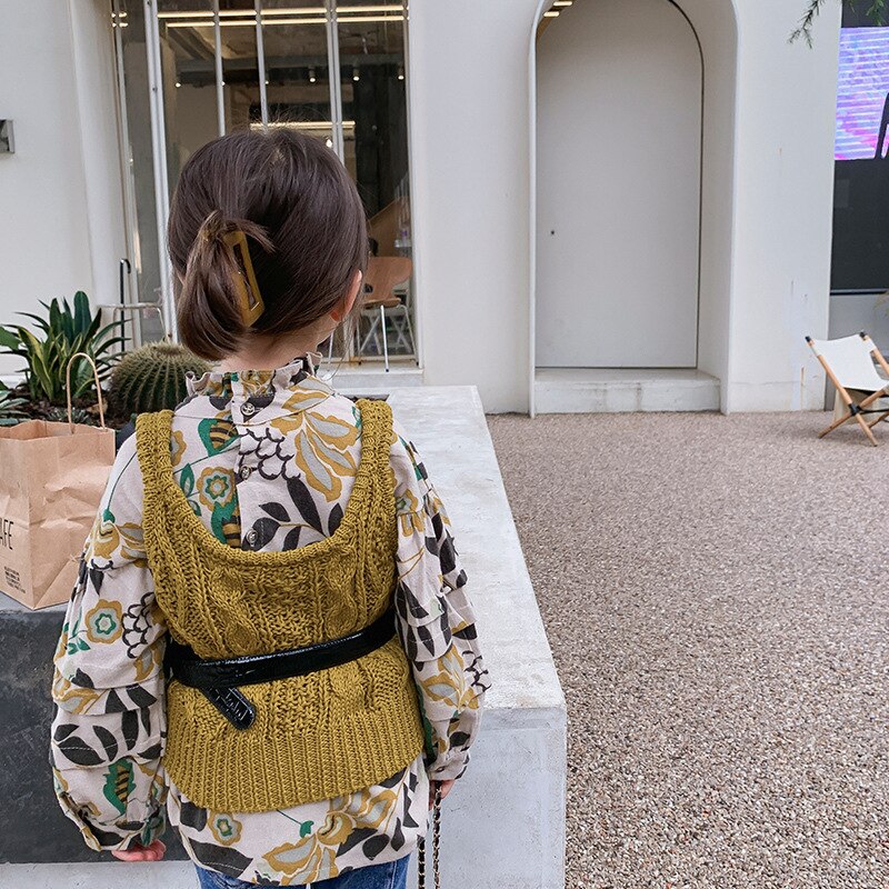 2021 autunno nuovo arrivo ragazze moda camicette floreali vestiti per bambini