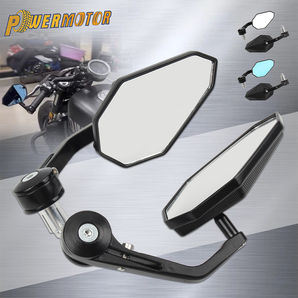 Motoraccessoires Achteruitkijkspiegel Zijstuur Bar End Spiegels Moto Fiets Elektrische Fiets Scooter Universele Motocross