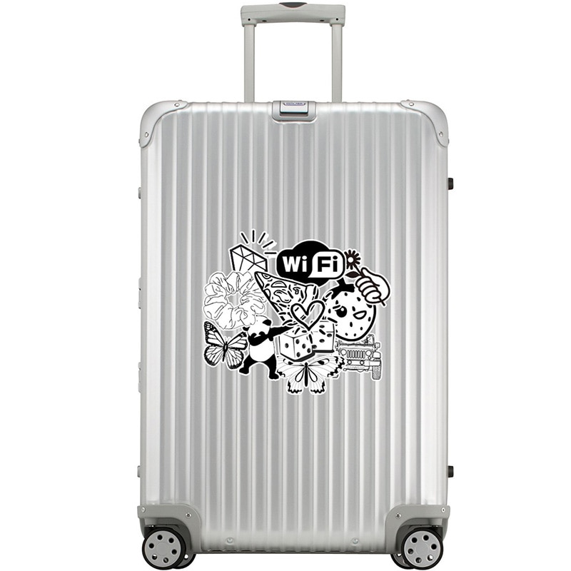 Vsco Stickers Black White 50PCS Waterproof Stickers Pack Girls For On Laptop PC Phone Suitcase Luggage Skateboard Toy Sticker