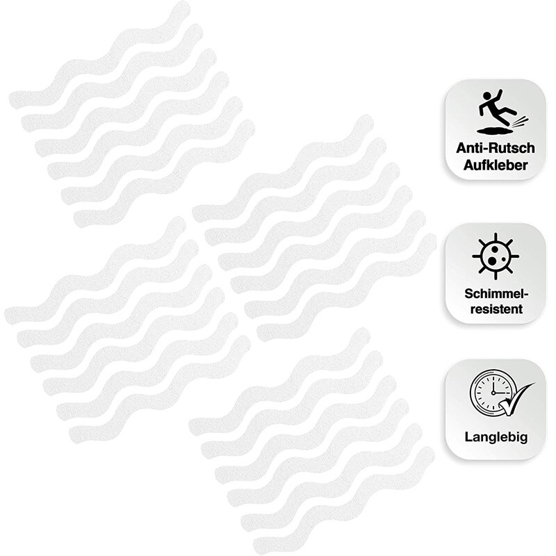 24 Stuks Anti-Slip Pads Voor Bad/Douche Transparante En Antislip Stickers Zelfklevende Bad stickers