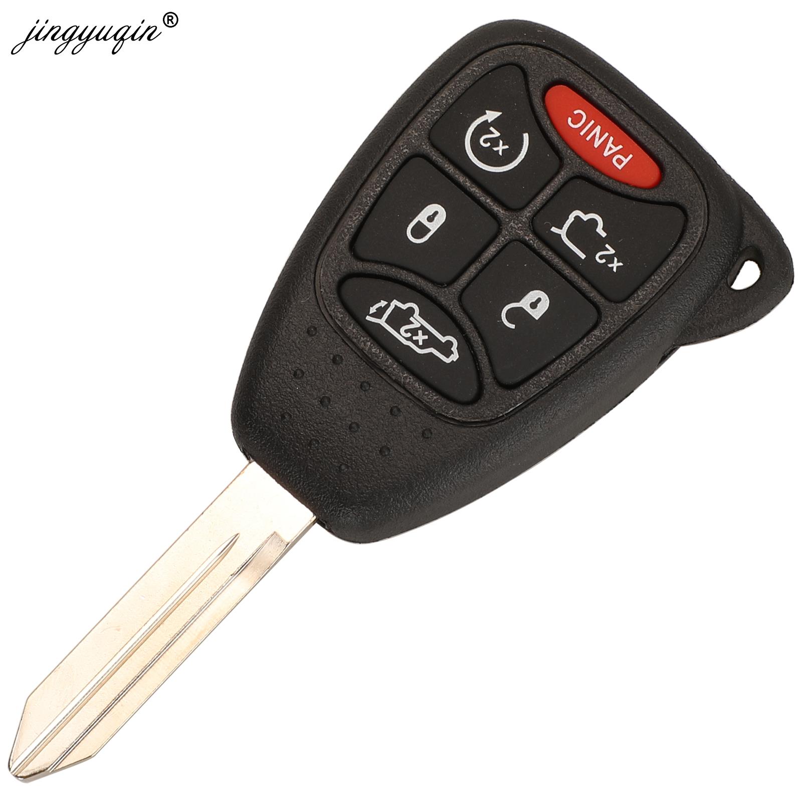 jingyuqin Car Key Shell for Chrysler JEEP DODG 200 Aspen Sebring Compass Liberty Patriot Wrangler Avenger Durango Caliber Nitro