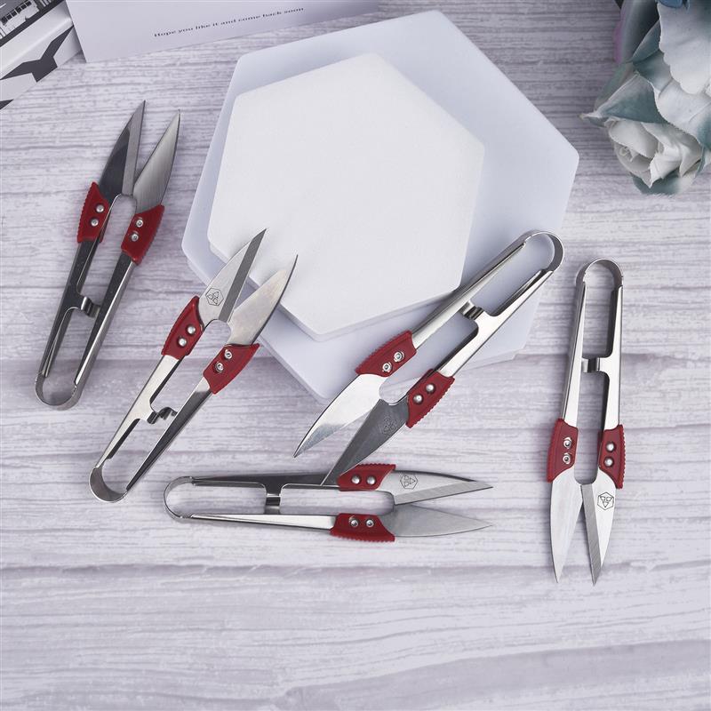 Small Scissors Stainless Steel Cross-stitch Sewing Scissors Many Style U-shaped Scissors for Fabric Sewing Embroidery Scissor