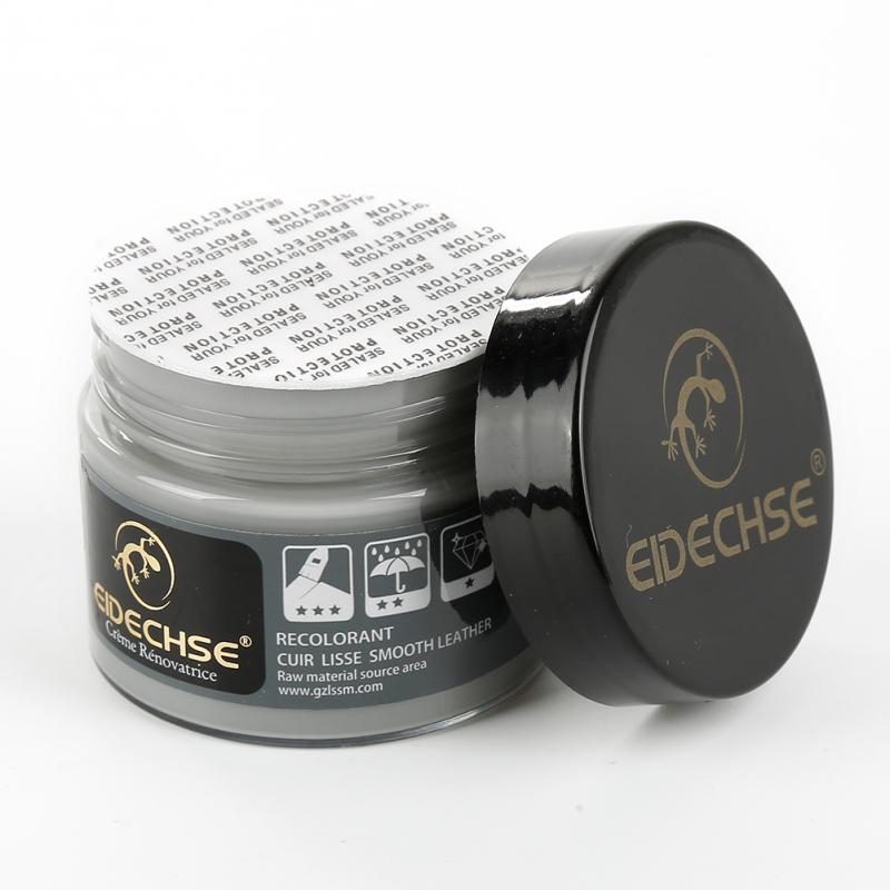 De cuero, reparación de la crema de reparación, restauración herramienta de asiento de Auto sofá abrigos agujeros cero grietas de restauración para coche 50ml: gray