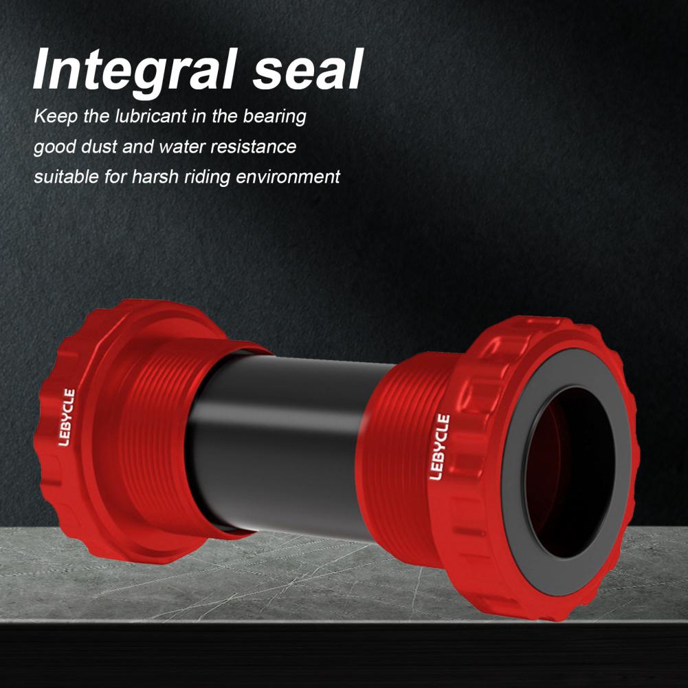 Hard Thread Bottom Bracket Accessories Bike Bottom Bracket CNC Process Dust-proof Reliable Bike Steel Bottom Bracket