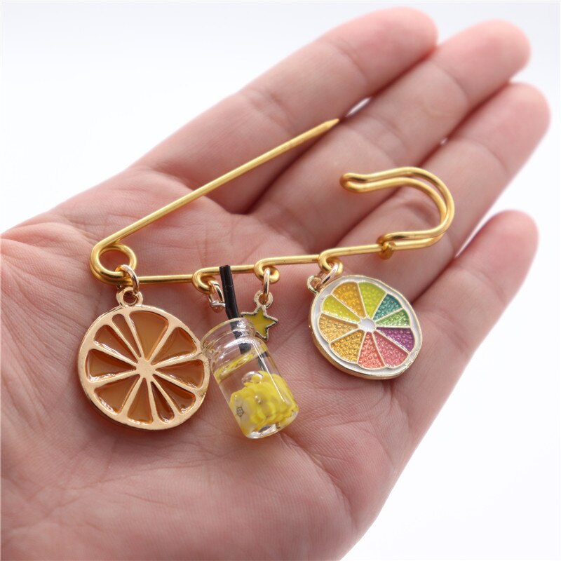 Fruit Broches & Pins Avocado Watermeloen Cherry Aardbei Broche Gesp Pin Vrouwen Veiligheidsspelden Meisje Kinderen Zakken Decoratie Pin: 001