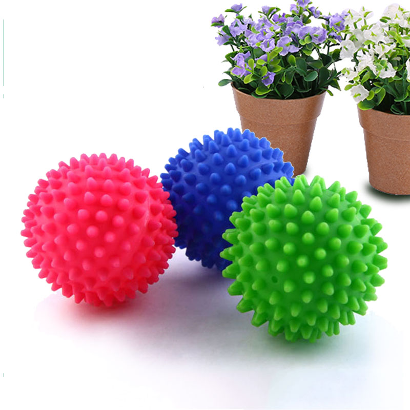 Plastic Natuurlijke Wasmachine Droger Ballen Geen Chemische Verzachten Stof Kleren Wassen Reiniging Wasserij Bal Willekeurige Kleur Twee Maten kiezen