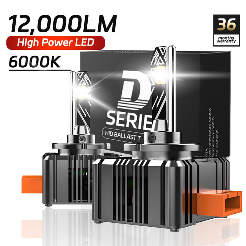 2Stck D3S LED Scheinwerfer - 6000LM 6000K 50W Turbo Stecker & abspielen