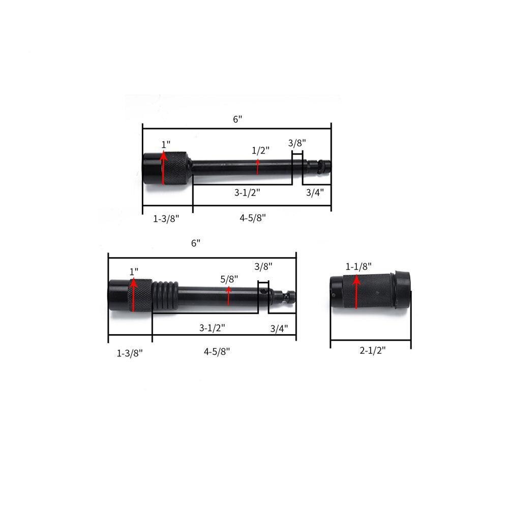 Motormic Trailer Hitch Lock Pin Set Extra Long Black Pins with One Locking System