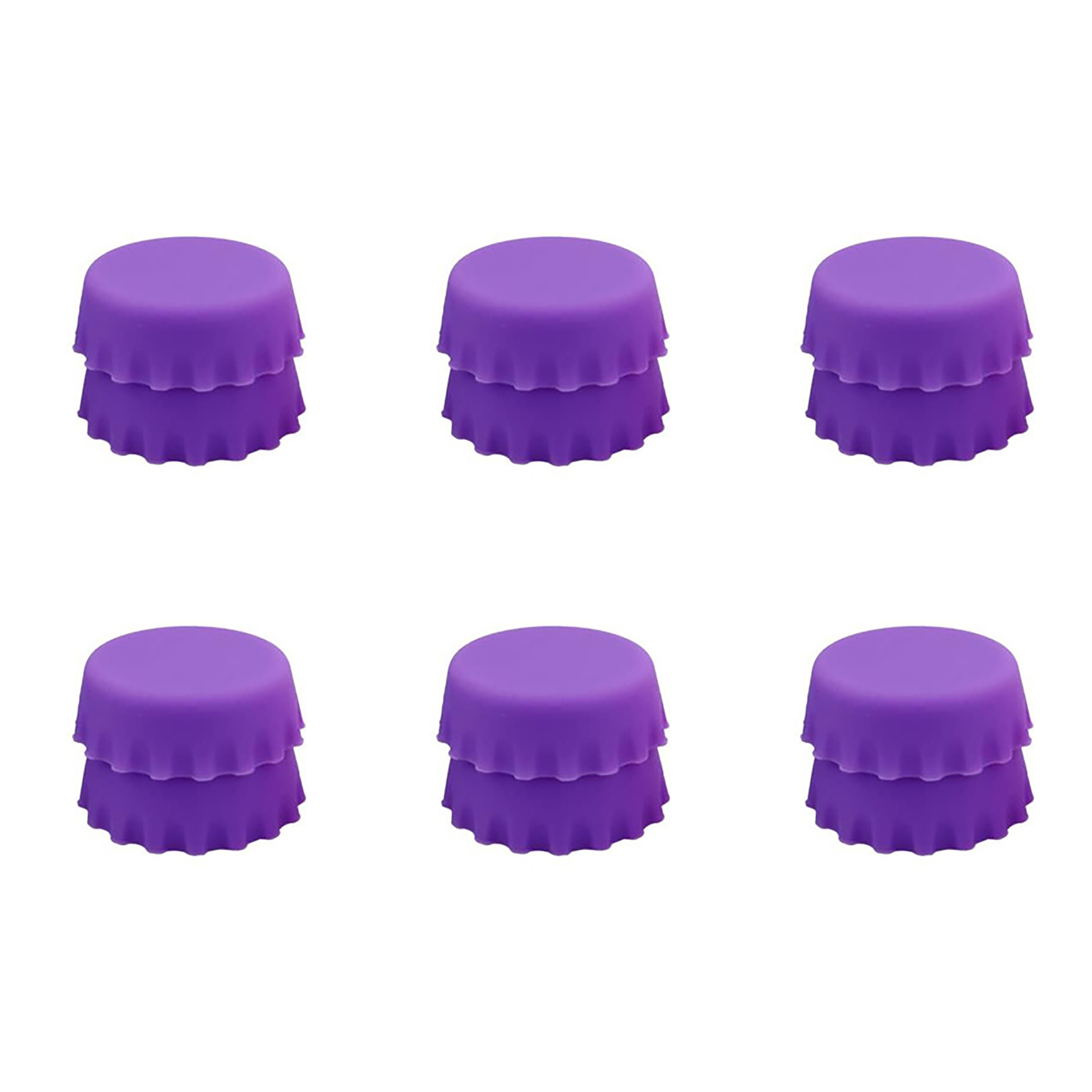 Tapa de botella de cerveza de silicona, cubierta conservante, tapa de botella, vinagre, corctel de soja, 3cm, tapón de vino, accesorios de Bar, 2/6/12 Uds.: Granate