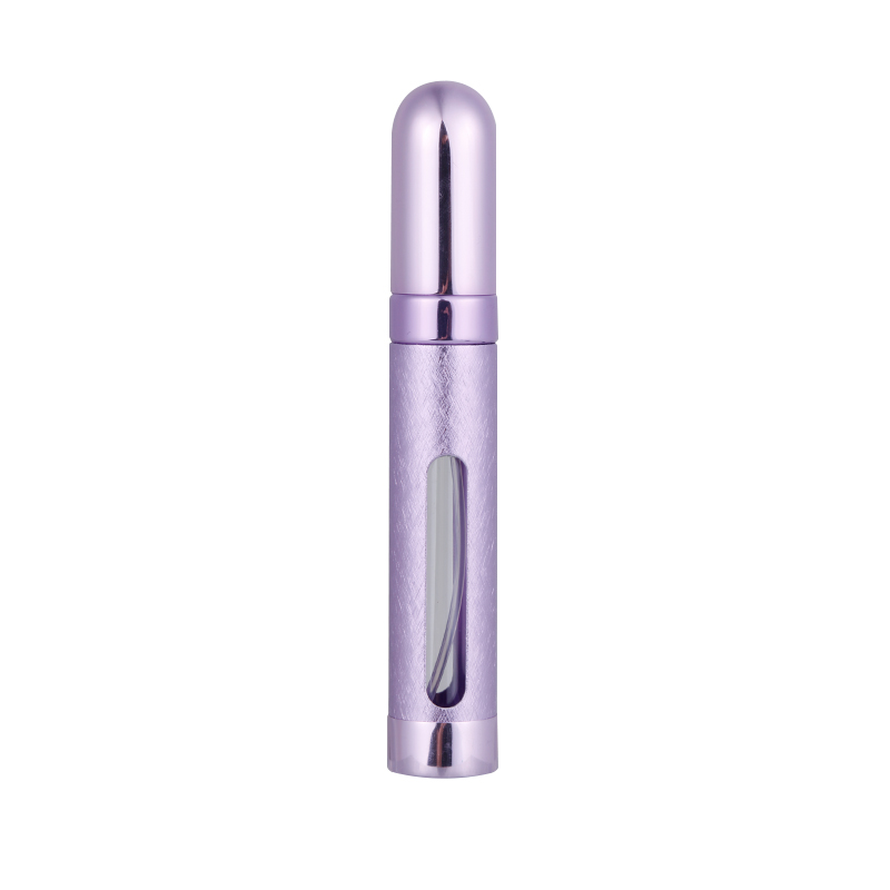 12Ml Mini Parfum Fles Verstuiver Navulbare Parfum Spray Fles Draagbare Reizen Aluminium Cosmetische Lege Spray Scent Pomp Tool: 12ml  PURPLE