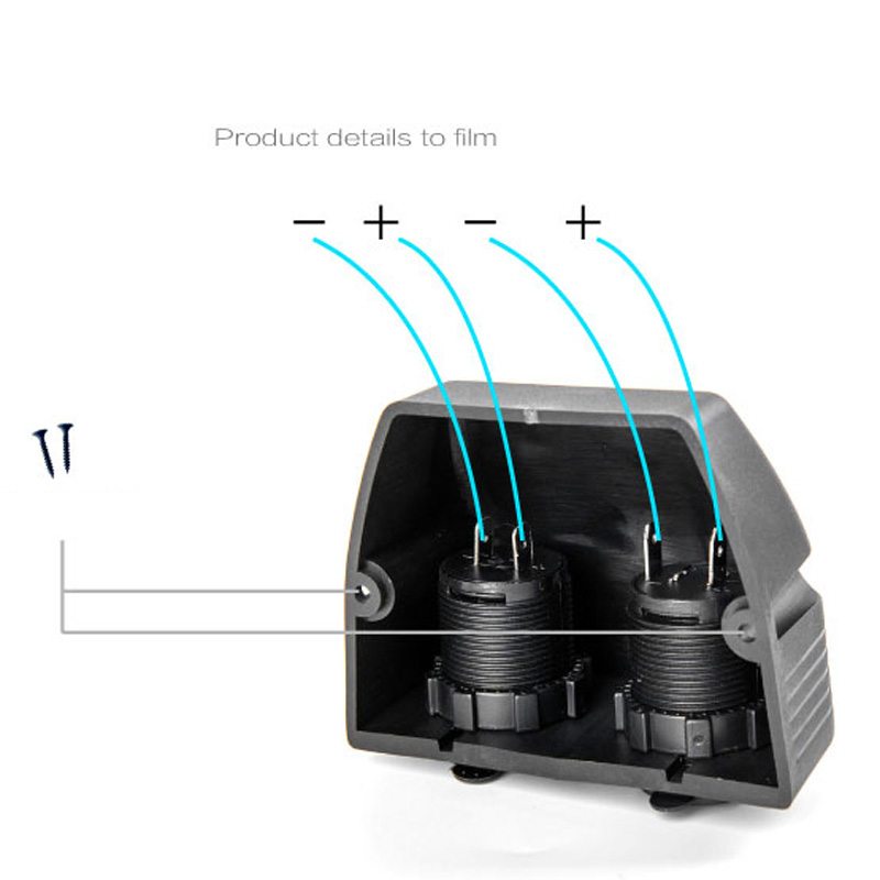 Dual Usb Auto-oplader Sigarettenaansteker Stopcontact Twee Gat Tent Base Voor Auto Vrachtwagen Motorcycle Boot Atv