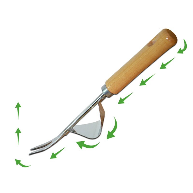 Deshierbe de mano de acero inoxidable, desbrozadora, extractor de excavación, cabezal bifurcado, deshierbe pala, herramientas de recorte de jardinería, M25