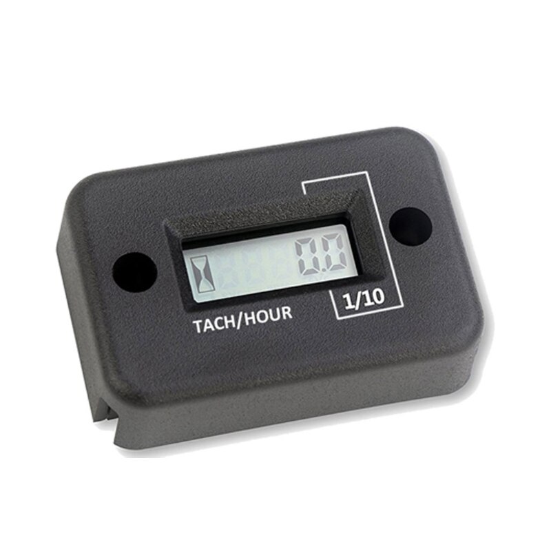 Tach Vibration heure compteur heure compteur tr/min compteur étanche, écran LCD compteur d'heures de fonctionnement avec sans fil pour tous: A