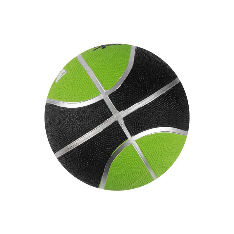 School Rubber Basketball No. 7 Foreign Advertising Rubber Basketball Youth Student Basketball: Green