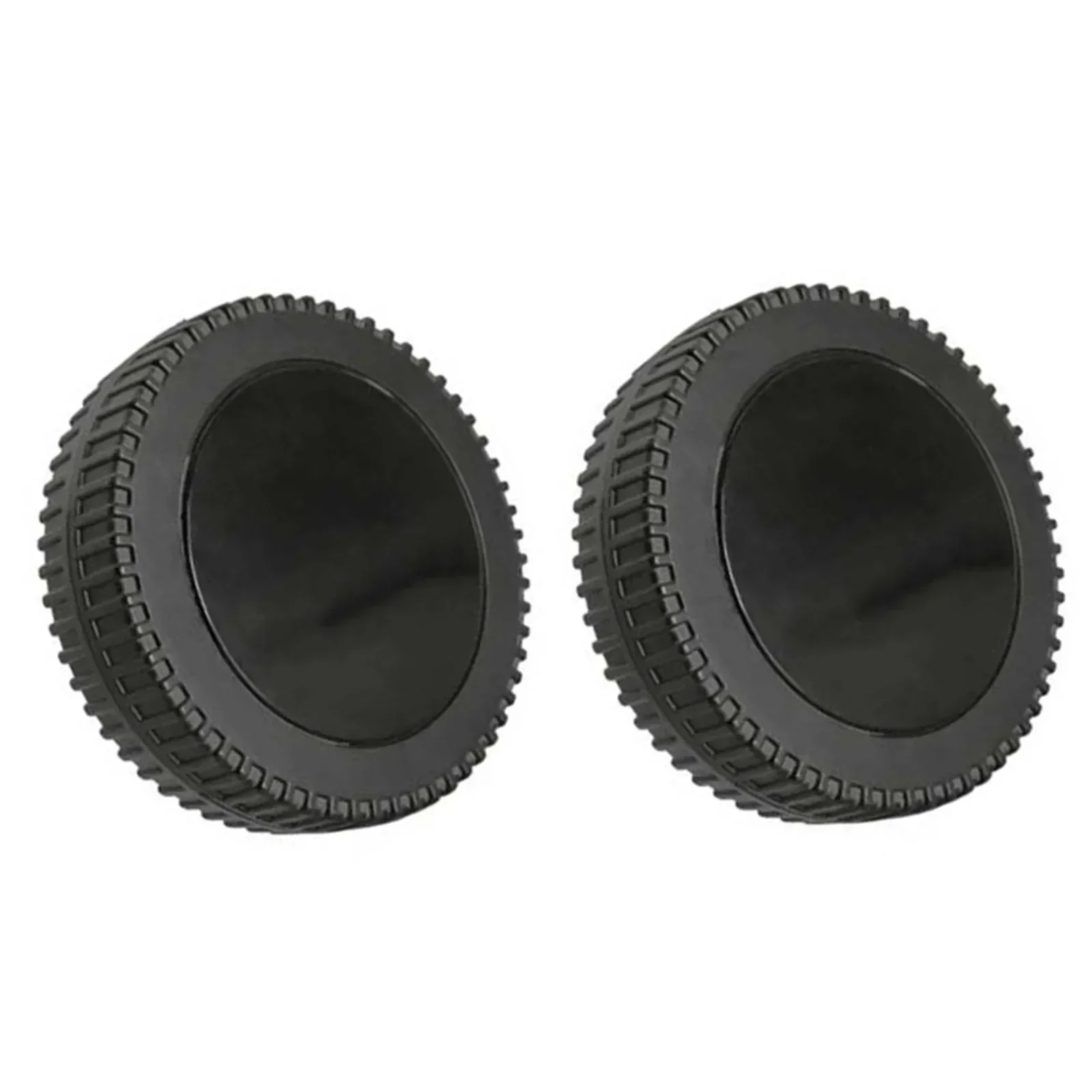 2pcs BBQ Grill Wheels 6" Oven Accessories 6 Inch Blow Molded Wheel Replacement Barbecue 8-10mm Hole Backyard Garden Tool Parts: grey