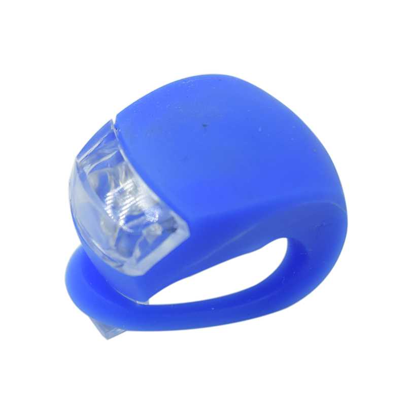 WasaFire Siliconen Fietsen Bicicleta Head Voor Achter Wiel LED Flash Veiligheid Velo Fiets Licht Vissen Fiets Lamp Fietsen Tailight: Blue