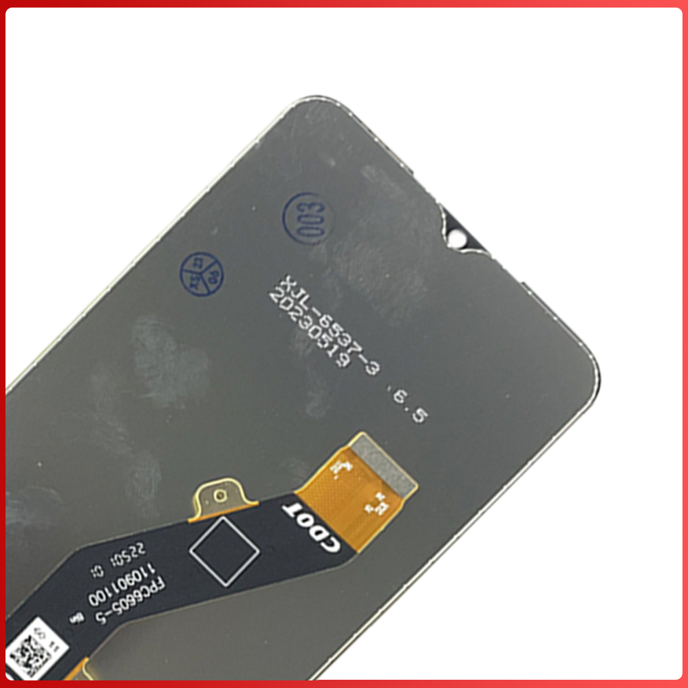 6.6 " til itel  p40 lcd-skærm, berøringsskærm, digitizer-enhed, udskiftning til itel  p662l p662ln -skærmreparation