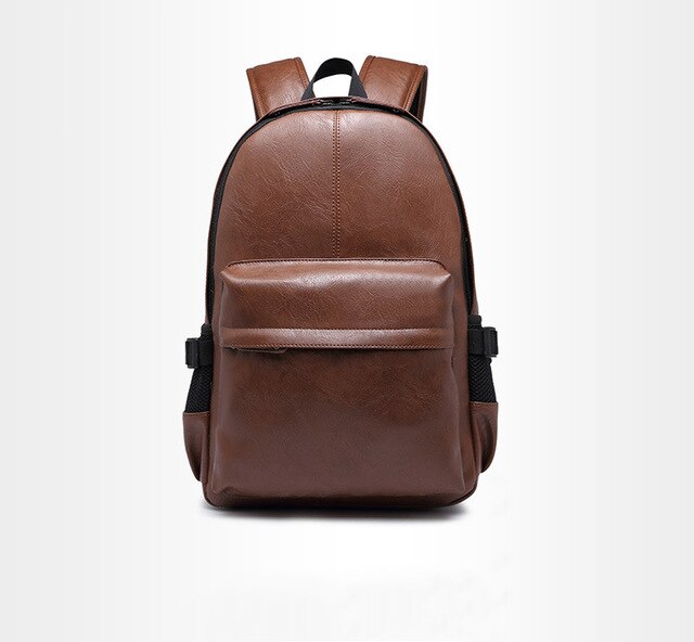 Men's Backpack Leather laptop School bag pack Backpack Men Backpack Men's Backpacks for Teenager Luxury: Black