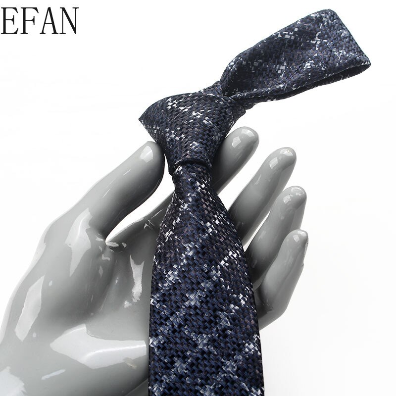 Corbata estrecha de 6cm para hombre, corbatas de seda de poliéster hechas a mano, estilo británico informal, 1200 agujas,