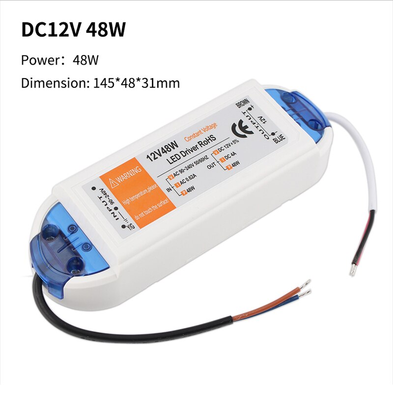 AC DC 12V Power Supply Led Driver 18W 28W 48W 72W 100W Lighting Transformers 12V Power Supply LED Driver Transformer 220 V 12 V