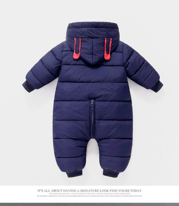 Baby Jongen Meisje Kleding Geboren Winter Hooded Rompertjes Dikke Katoenen Outfit Pasgeboren Jumpsuit Kinderen Kostuum Peuter Romper