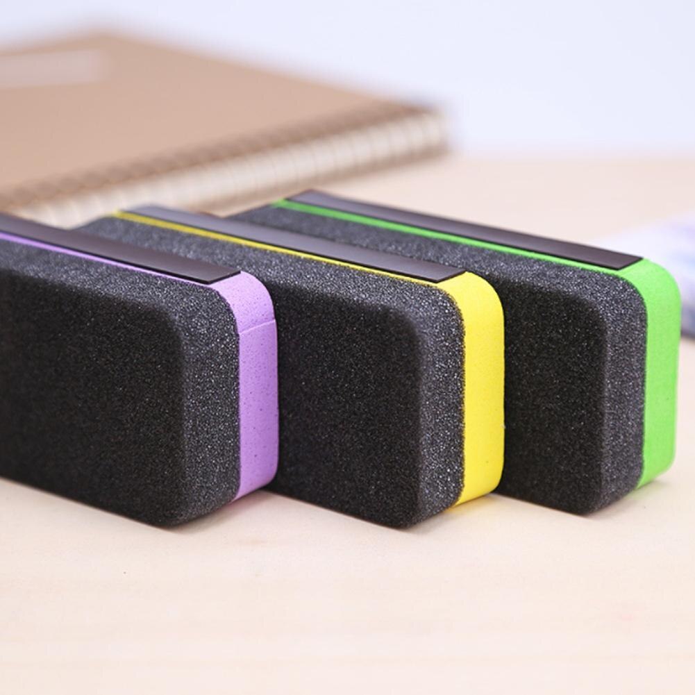 Blackboard Eraser Magnetic Whiteboard Eraser Green Duster Rubber Chalkboard Office School Cleaner Practical Board J4W8