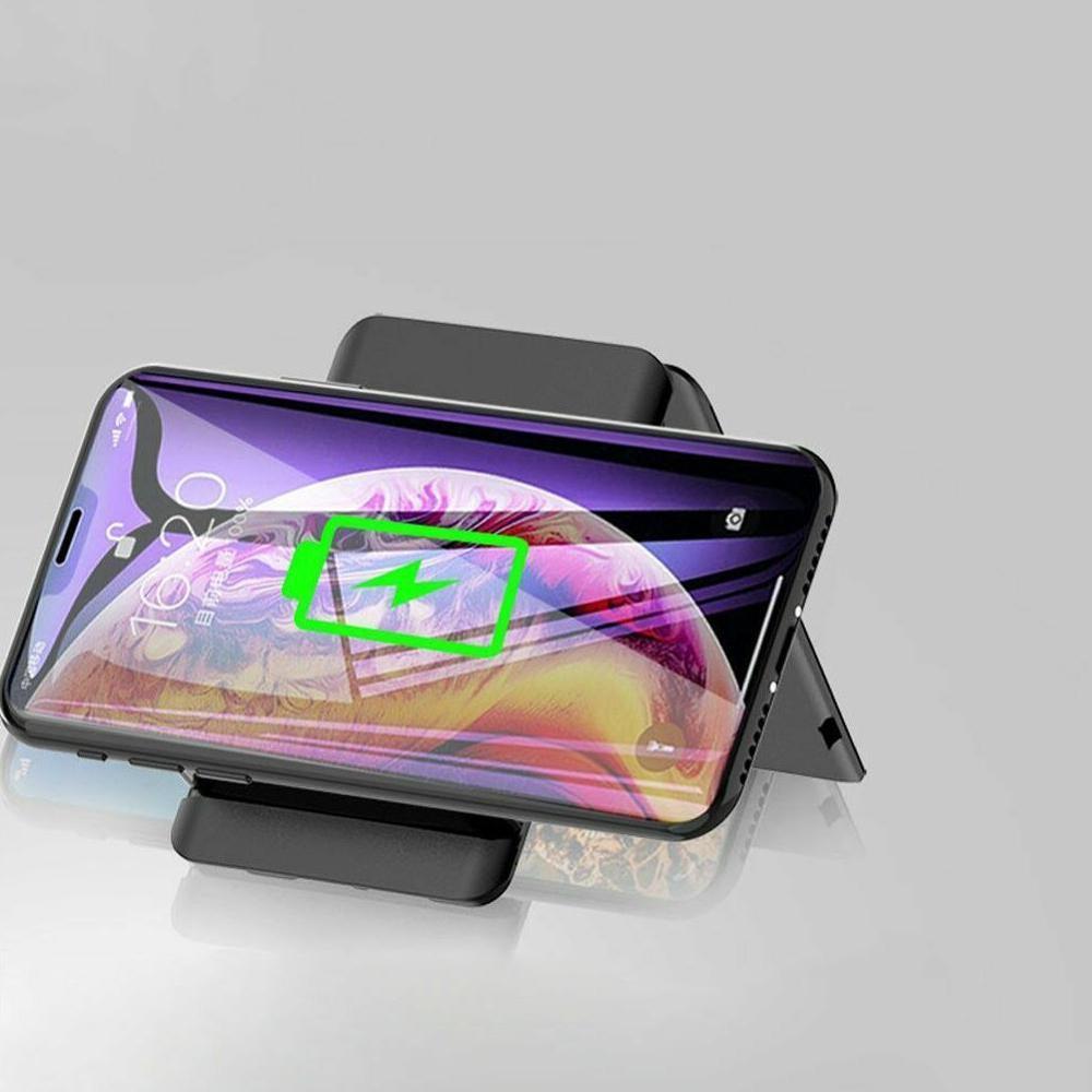 Budi Multifunctionele Universele Smart Adapter Card Opbergdoos 15W Draadloze Opladen Voor Iphone Xiaomi Reizen Draagbare Opslag tas