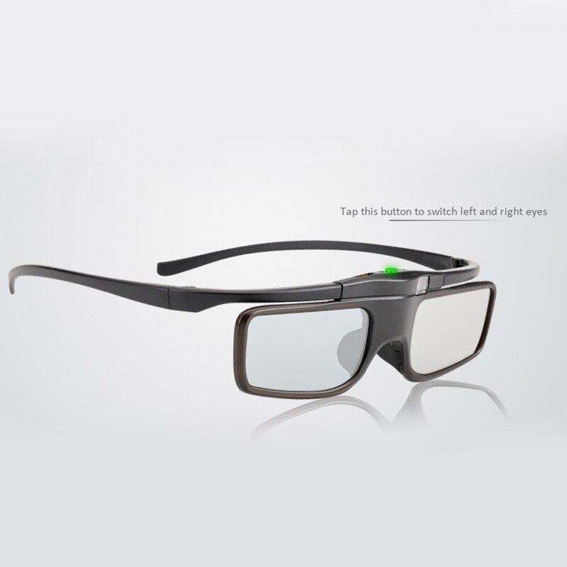 Obturador activo recargable gafas 3D sin Ghosting para proyector DLP Link