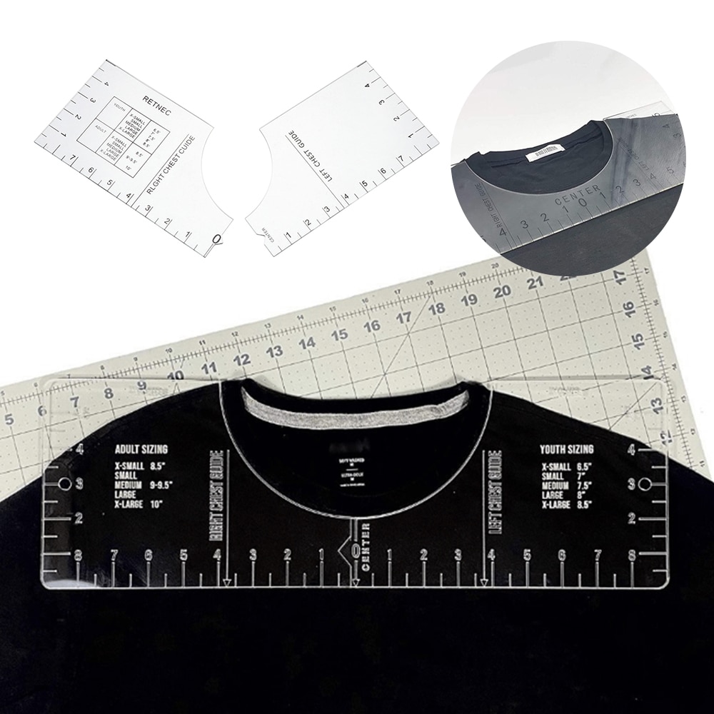 Transparent Acrylic T-Shirt Guide Ruler Vinyl Rule... – Grandado