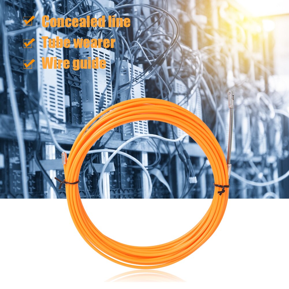 Cable de alambre de acero, dispositivo de guía de plástico, Extractor, conducto, cinta de pescado para electricista, empuje de Cable de fibra de vidrio