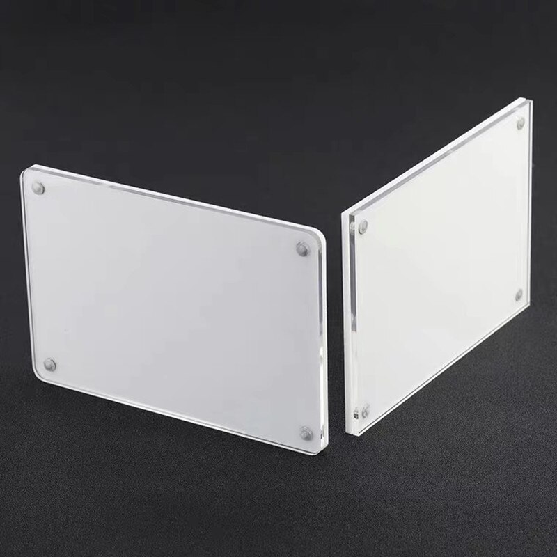 8*12cm Clear Heavy Duty Wall Mount Acrylic Sign Holder With Adhesive Products Name Price Label Holder Display Frame Stand