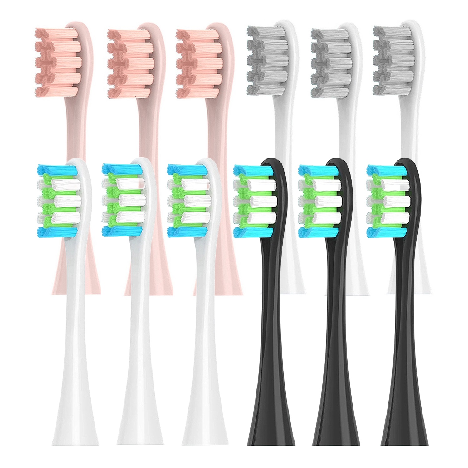 12 unids/set de cabezales de repuesto de cepillo de dientes eléctrico sónico para Oclean X/ X PRO/ Z1/ F1/ One/ Air 2/ SE DuPont boquillas de cerdas