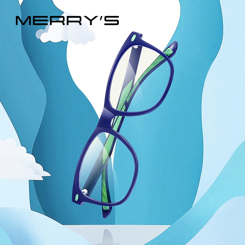 Merrys anti-blåt lys blokerende briller til børn børn dreng pige computer gaming briller blue ray briller  s7102