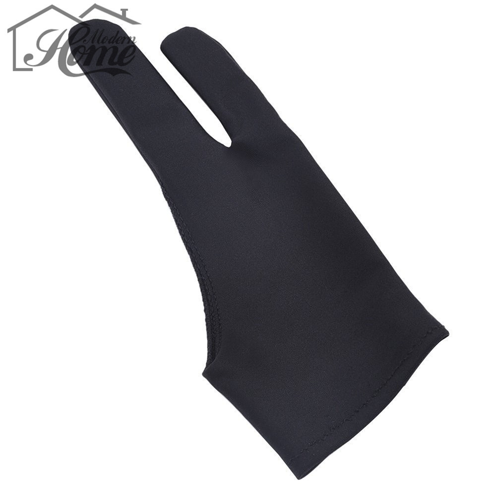 2 stücke Zeichnung Handschuhe Anti-fouling Künstler Handschuh Für Alle Grafiken Zeichnung Tablet Schwarz 2 Finger Sowohl Für Rechts links Hände Frei Größe