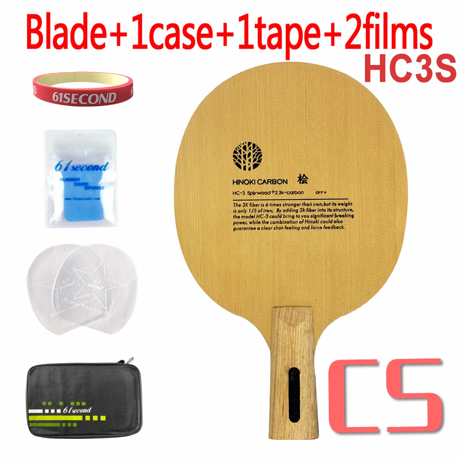 Sanwei HC.3 HC 3 HC-3 HC-3S HC3S Table Tennis PingPong Blade: HC3S CS with FM