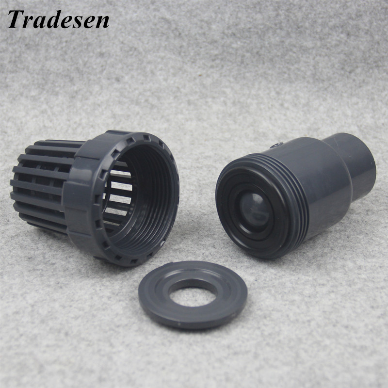 UPVC ANSI SCH80 I.D 1/2"-2" water filter water pump water inlet outlet filter PVC Check Valve With Filter Aquarium Fittings