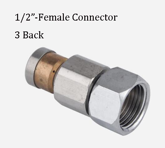 BSPT 1/2"3/4" High Pressure Water Jet Drain Pipe Sewer Cleaning Nozzle Washer High Pressure Pipe Cleaning Sewer Nozzle: Purple