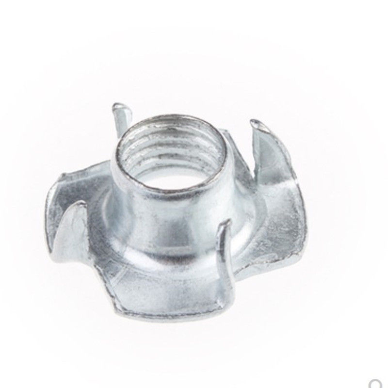 10-50Pcs Meubels Moer M3 M4 M5 M6 M8 M10 M12 Verzinkt Vier Klauwen Speaker Moer Fronten tee Moer