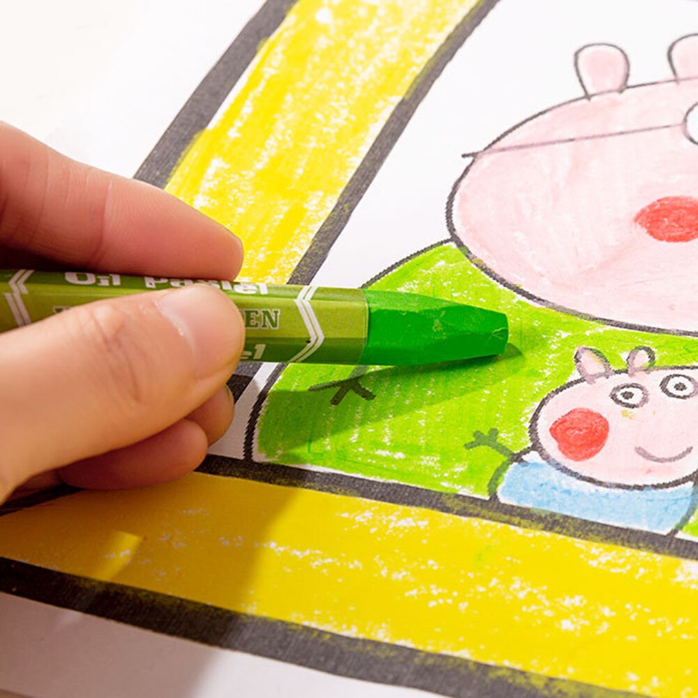 12/24 farben ungiftig Öl Pastelle Öl Weiche Kreide einstellen Mit Holz Kasten Für freundlicher freundlicher Graffiti Malerei Schule kunst Liefert
