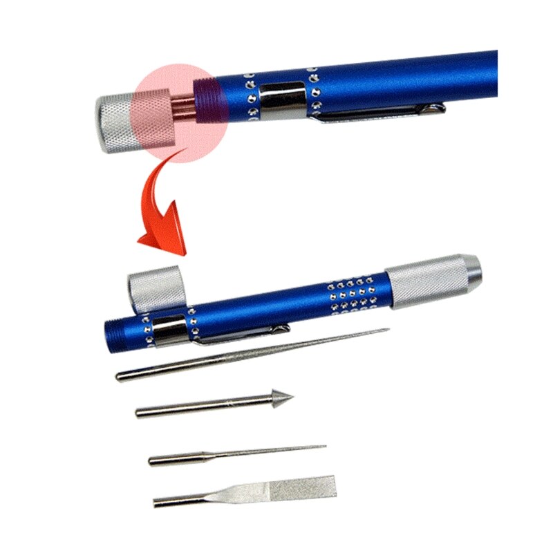 Pocket Mini File Set Diamond Grit Sharpener Needle File Set Files Jewellery Hobby Carving Kit for Metal Glass Stone