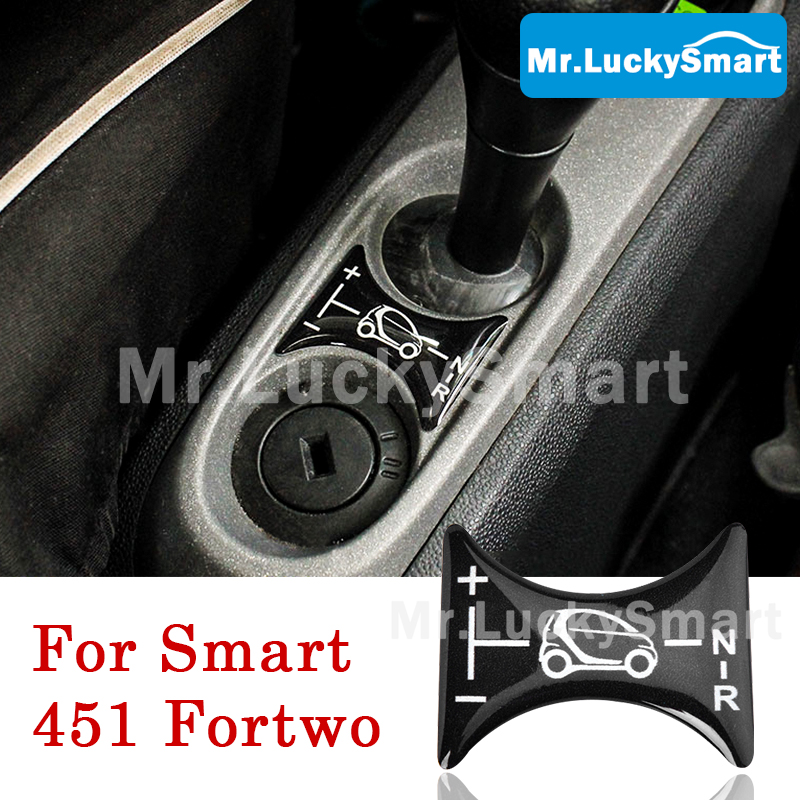 Auto Versnellingspook Panel Decoratie Sticker Centrale Bedieningspaneel 3D Sticker Voor Mercedes Smart 451 Fortwo Auto Styling Accessoires
