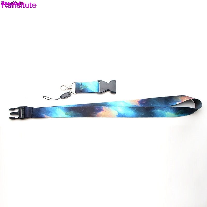 R82 ransitute starry cloud serie mobiltelefon strop hals lanyard nøgle id kort mobiltelefon usb stand lanyard bånd